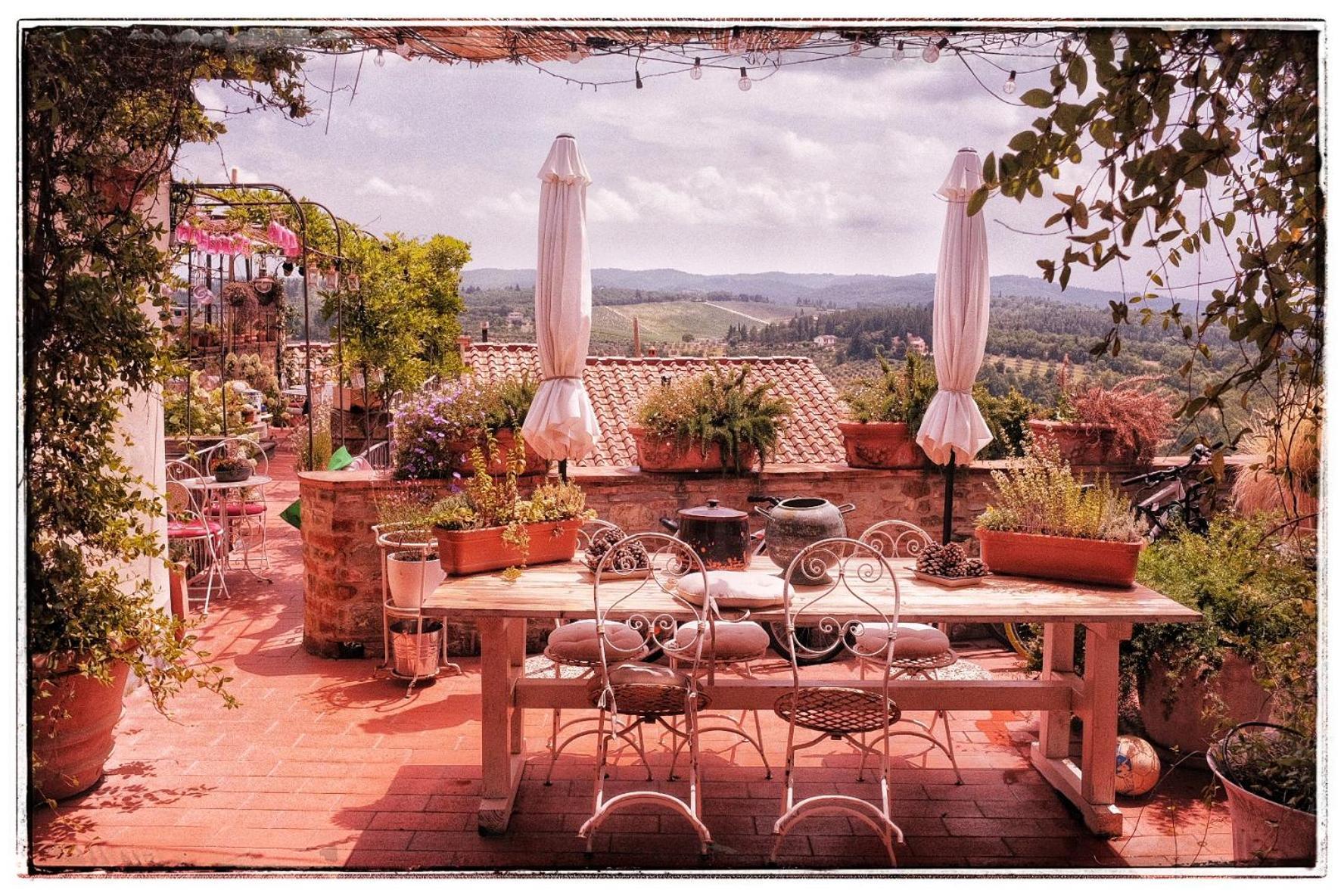 Le Terrazze Del Chianti B&B Residenza D'Epoca E Di Charme San Donato in Poggio ภายนอก รูปภาพ