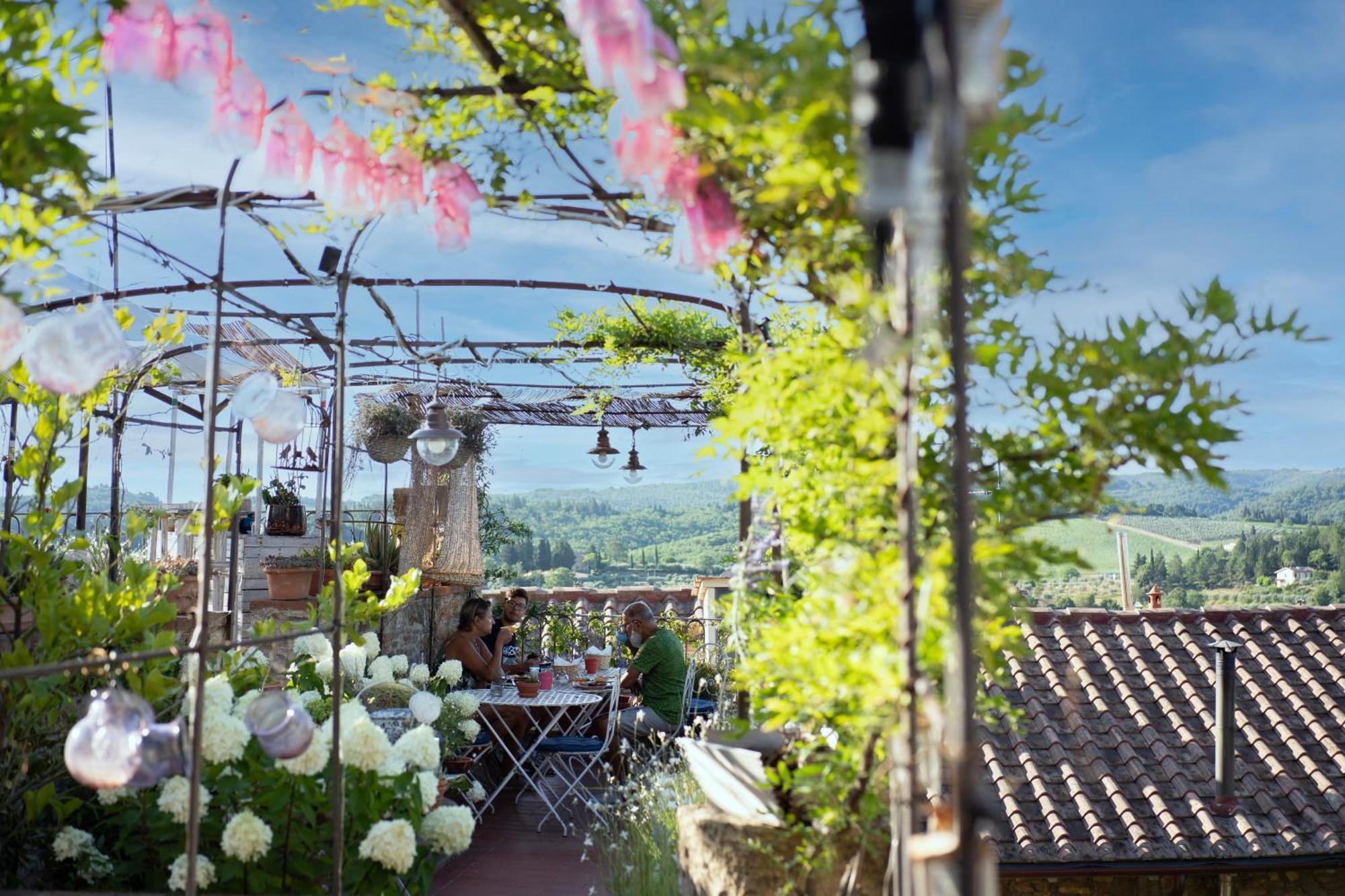 Le Terrazze Del Chianti B&B Residenza D'Epoca E Di Charme San Donato in Poggio ภายนอก รูปภาพ